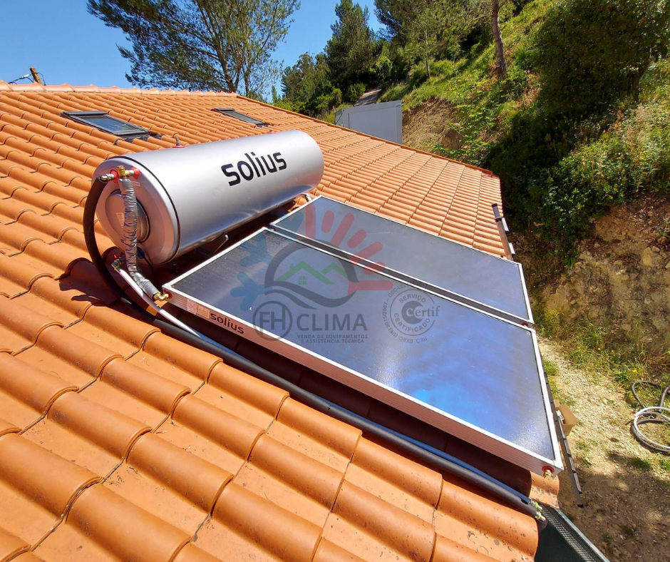 Sistema solar térmico para aquecimento de águas sanitárias